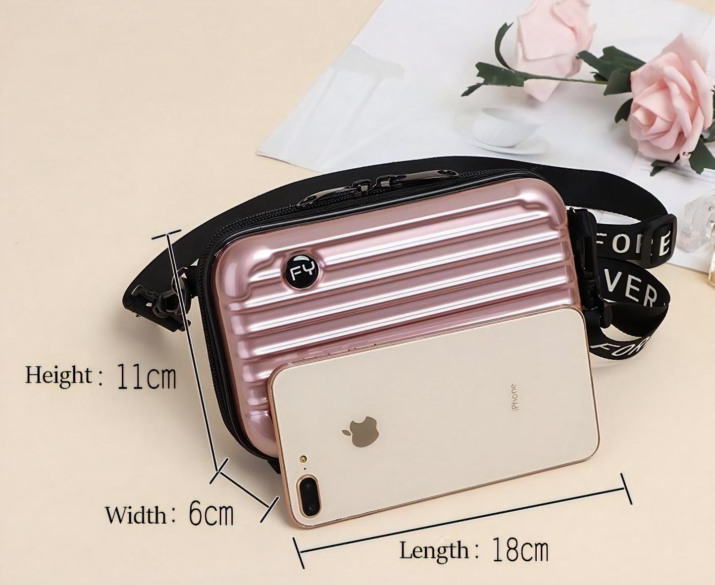 Découvrez l'élégance incarnée avec notre sac à main en forme de valise pour femme !