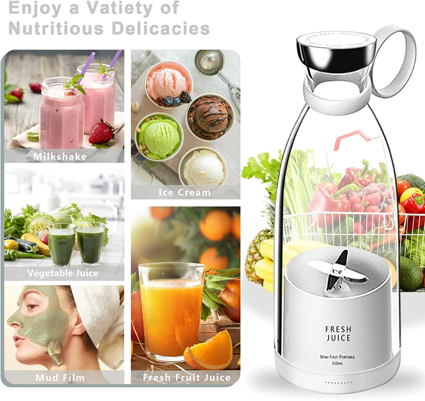 Découvrez notre nouveau Mixeur à Cocktail Portable - Parfait pour emporter partout!