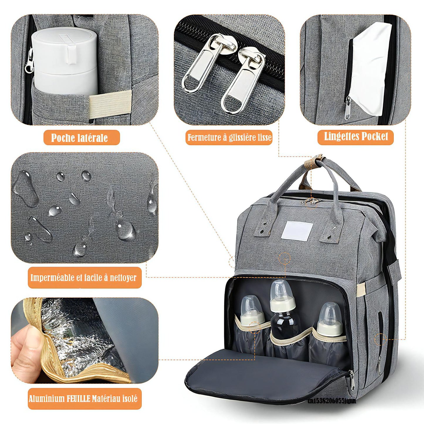 Le Sac à Dos à Langer avec lit pliable pour Bébé est la solution dont vous avez besoin !