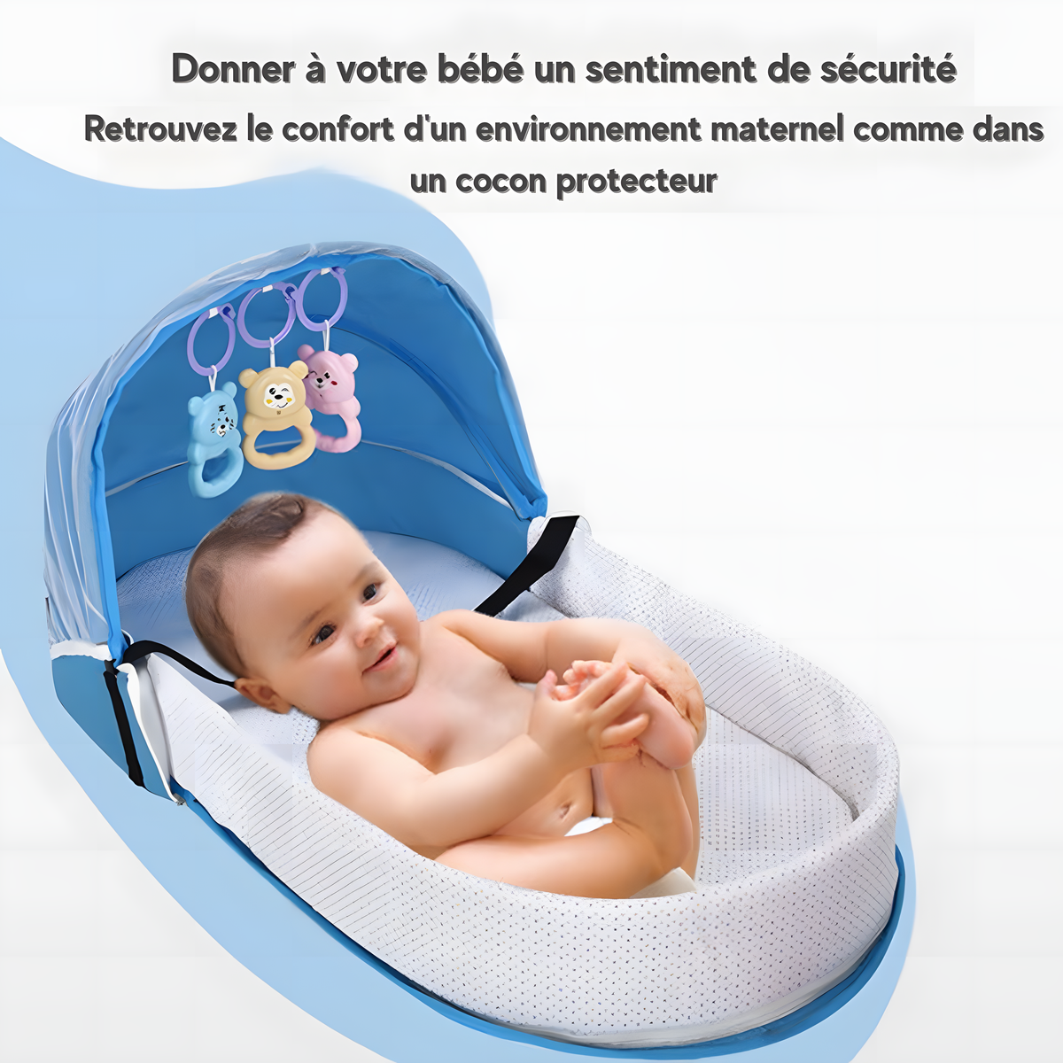 Notre Lit de voyage pliable pour bébé c'est exactement ce qu'il vous faut