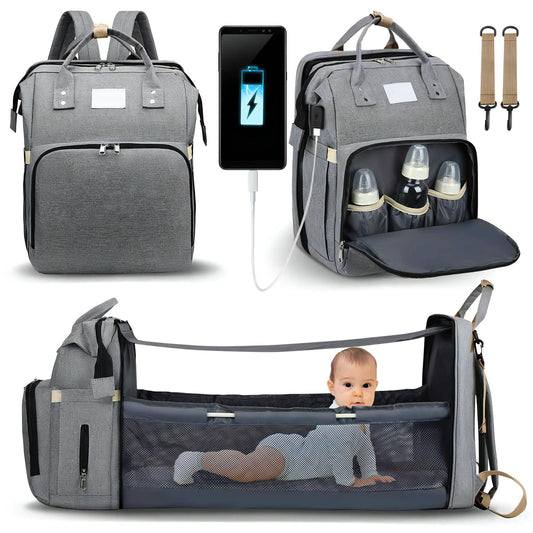 Le Sac à Dos à Langer avec lit pliable pour Bébé est la solution dont vous avez besoin !